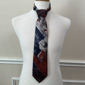 Alberto Serra TIE- rust/dark grey multi